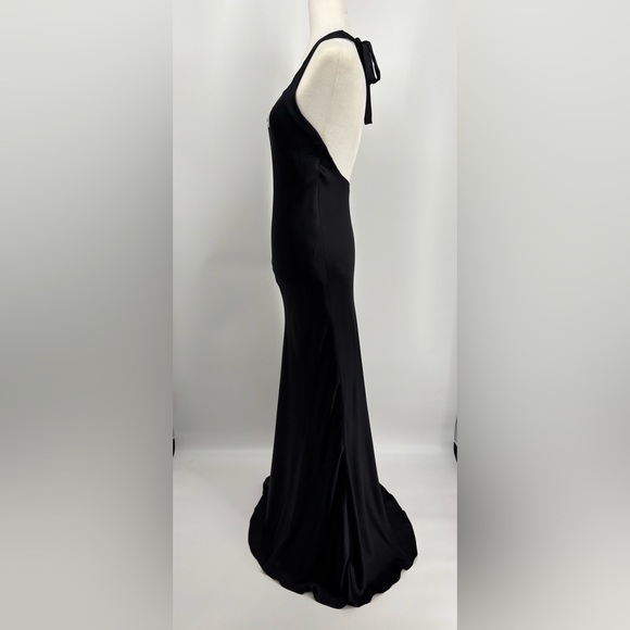 Ralph Lauren Collection Purple Label Maxi Slip Dress Beaded Silk Gown White Logo - Picture 7 of 16